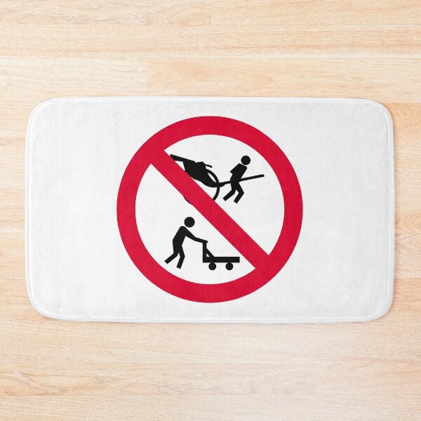 Item preview, Rickshaws and handcarts are prohibited in this area designed and sold by HomeKonger.