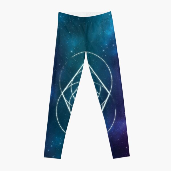 Chakra Legging With Sacred Geometry (Flower of Life) - Third Eye Threads