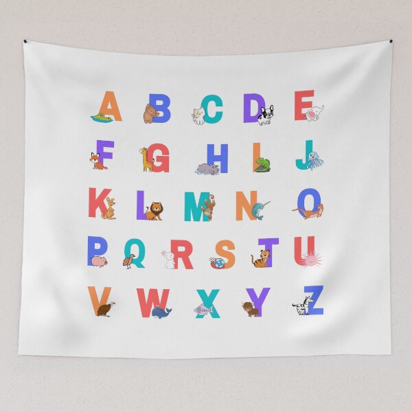Item preview, Alphabet animals cute and colorful designed and sold by CherieTree.