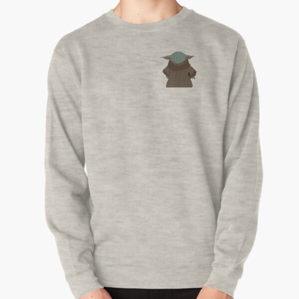 baby green alien minimalist Pullover Sweatshirt