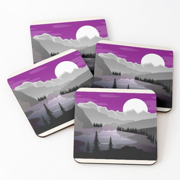 Item preview, Asexual Pride Landscape designed and sold by Harley Craig.