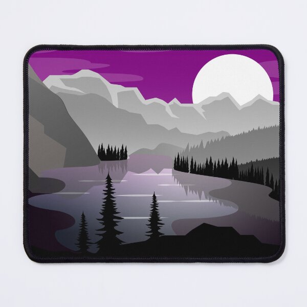Item preview, Asexual Pride Landscape designed and sold by Harley Craig.