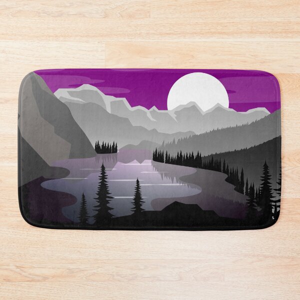 Item preview, Asexual Pride Landscape designed and sold by Harley Craig.