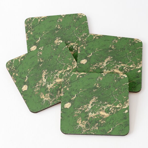 Item preview, Green And Gold Marble Digital  designed and sold by RED FIR.