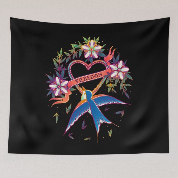 Item preview, Freedom - Swallow designed and sold by SoulArtLove.