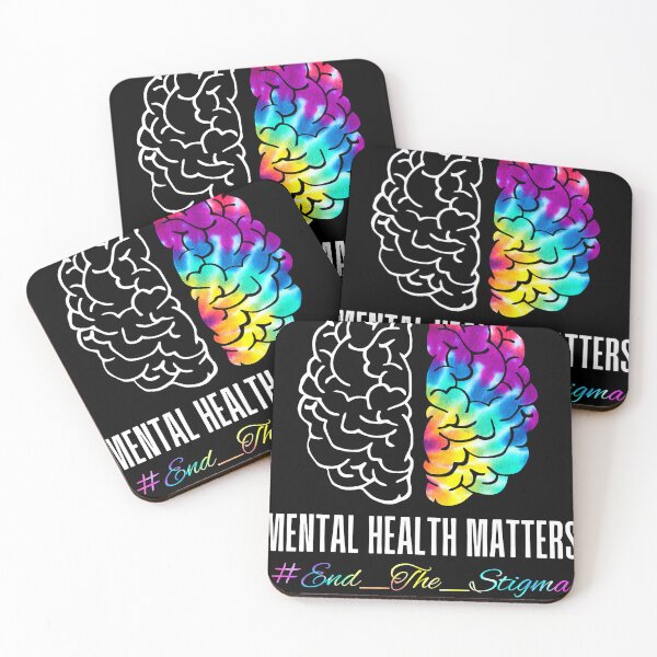 Item preview, End The Stigma Mental Health Matters Tee Human Brain Illness designed and sold by JodyBoling.