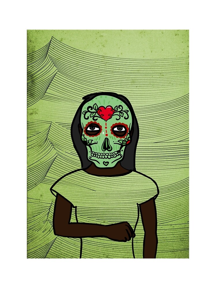 Aperçu 5 sur 5. Robe trapèze avec l'œuvre Hashmasks #2065 créée et vendue par CryptoLuke.