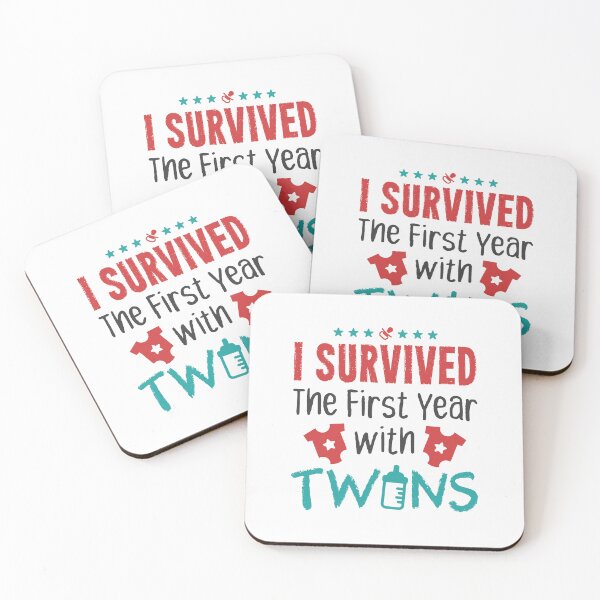 Item preview, I Survived the First Year with Twins Twin Mom Dad Parent designed and sold by jaygo.