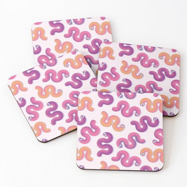 Item preview, Colorful funny snakes (Pink, purple and orange) designed and sold by lents.