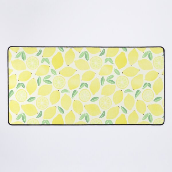 Summer Lemons Desk Mat