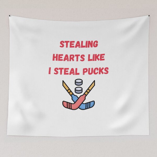 Item preview, Stealing Hearts Like I Steal Pucks designed and sold by yassminishop.