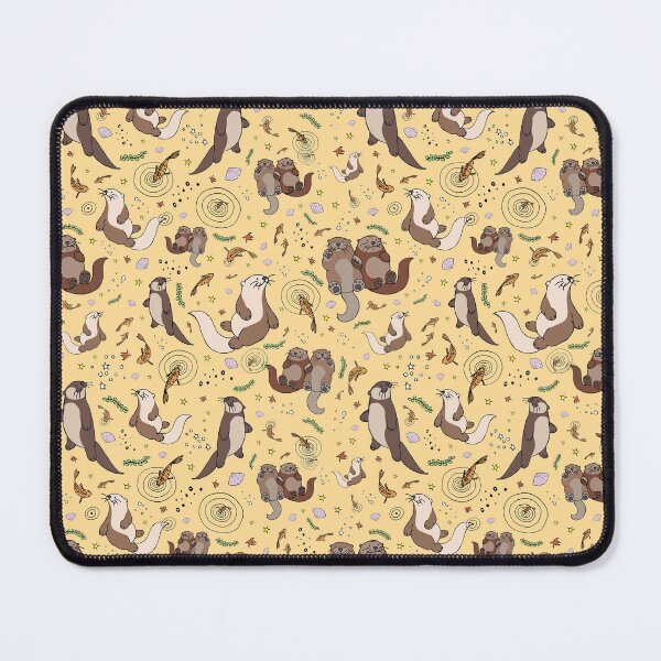 Item preview, Otters in Yellow designed and sold by Nemki.