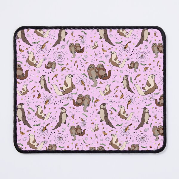 Item preview, Otters in Pink designed and sold by Nemki.