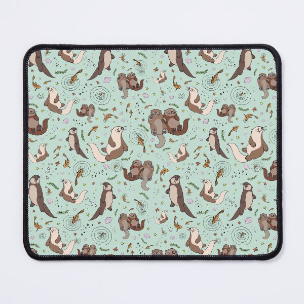 Item preview, Otters in Blue designed and sold by Nemki.