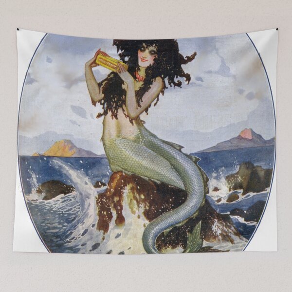 Item preview, Mermaid by Federico Ribas Montenegro - Vintage Art designed and sold by RickE.