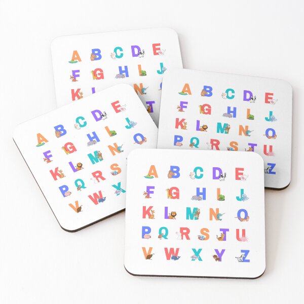 Item preview, Alphabet animals cute and colorful designed and sold by CherieTree.