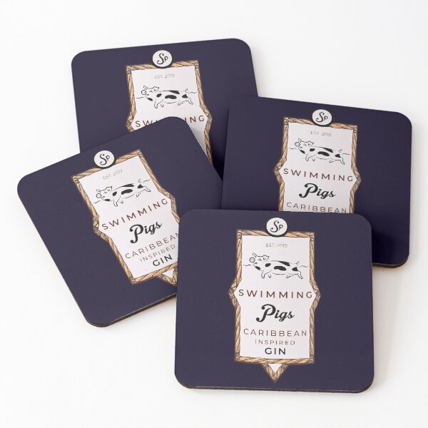 Item preview, Los mejores cerdos nadadores inspirados (Gin)_Proof designed and sold by kevinanras53.