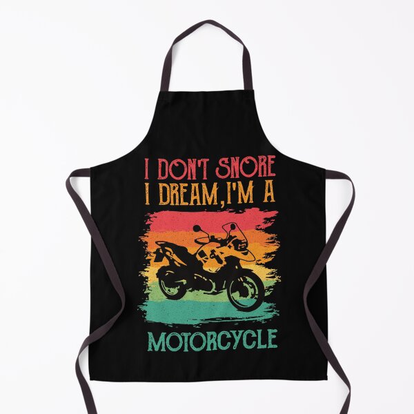 Artikelvorschau, Ich schnarche nicht, ich träume, ich bin ein Motorrad - lustiger Retro-Biker entworfen und verkauft von Adexyl.
