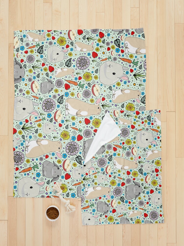 Alternate view of Bunny Rabbits Pet Blanket