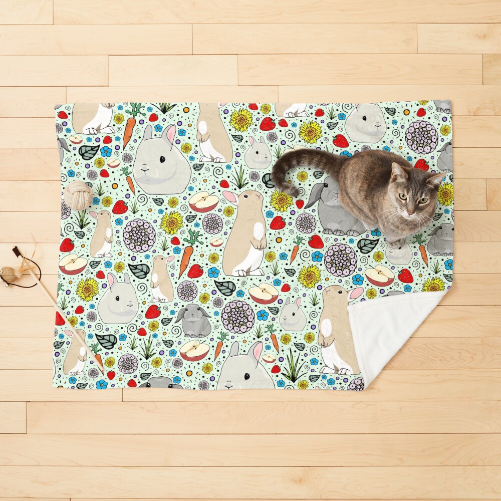 Bunny Rabbits Pet Blanket