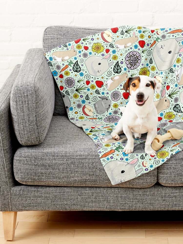 Alternate view of Bunny Rabbits Pet Blanket