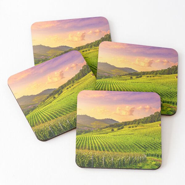 Item preview, Langhe vineyards at sunset. Barolo, Piedmont, Italy designed and sold by Stefano Orazzini.