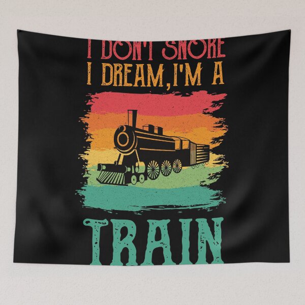 Item preview, I Don't Snore I Dream I'm A Train - Funny Retro Train Engineer Railroad Driver designed and sold by Adexyl.