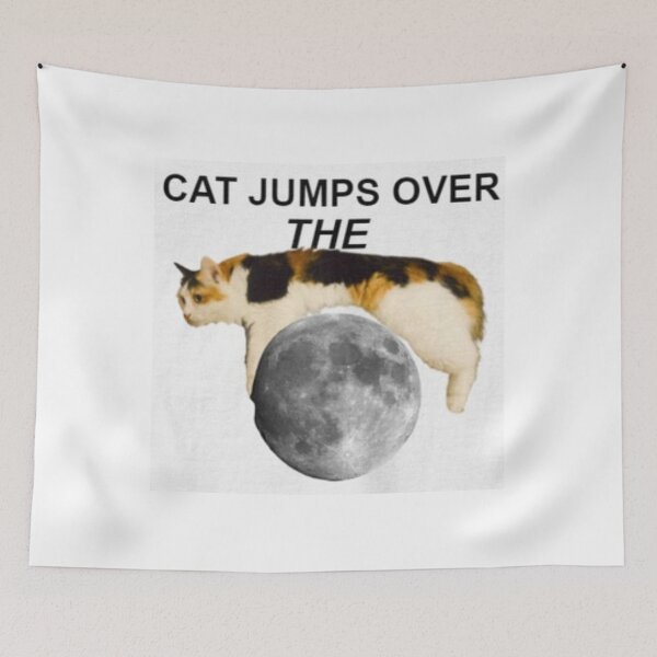 Item preview, CAT JUMPS OVER THE MOON designed and sold by giantstep.