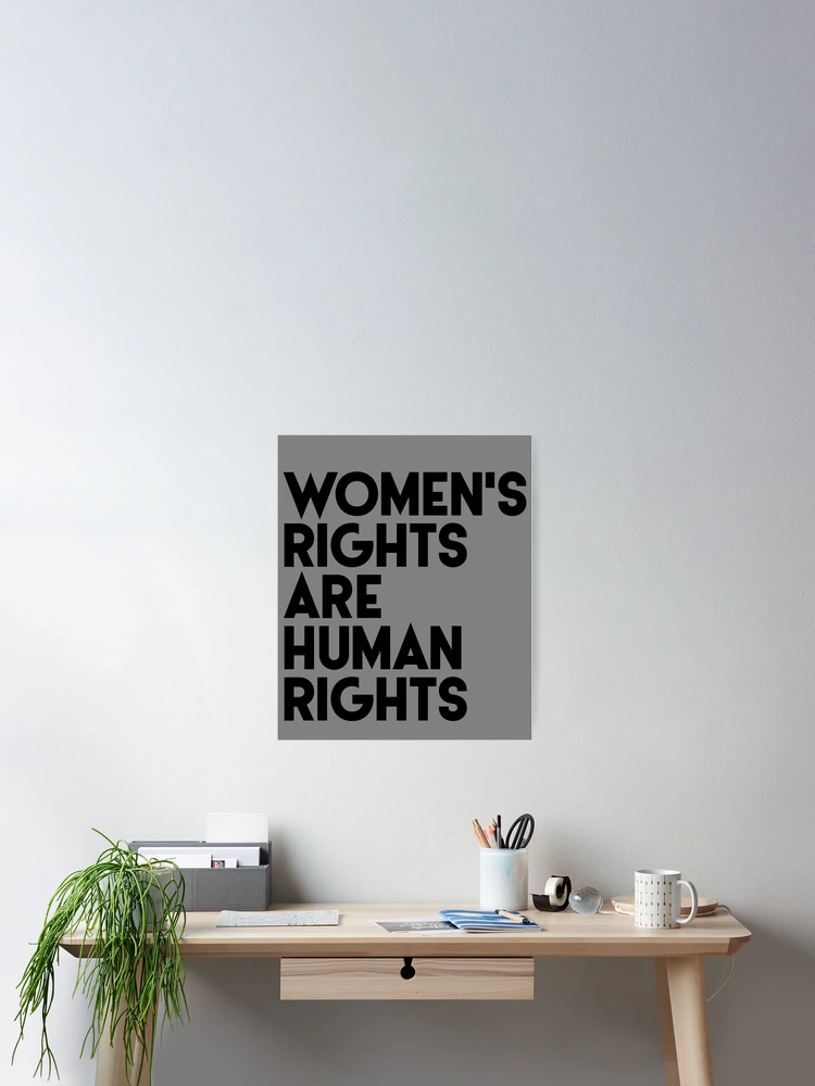 Aperçu 2 sur 3. Poster avec l'œuvre Women's Rights Are Human Rights Feminist Pro Choice Gear créée et vendue par DynamicDesign.