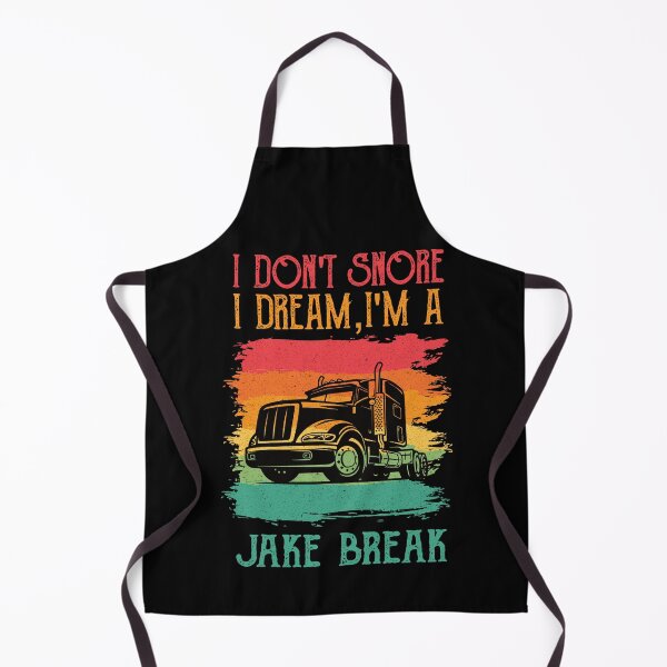 Item preview, I Don't Snore I Dream I'm A Jake Brake - Funny Retro Truck Driver Trucker designed and sold by Adexyl.
