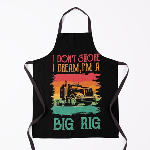 Item preview, I Don't Snore I Dream I'm A Big Rig - Funny Retro Trucker Truck Driver designed and sold by Adexyl.