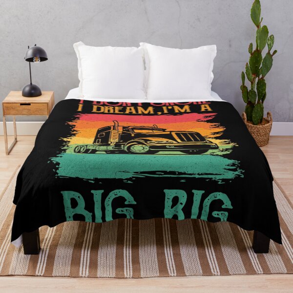 Item preview, I Don't Snore I Dream I'm A Big Rig - Funny Retro Trucker Truck Driver designed and sold by Adexyl.
