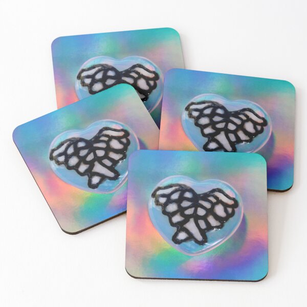 Item preview, Guardian Angel Wing Opalite Heart designed and sold by Deborah Camp.