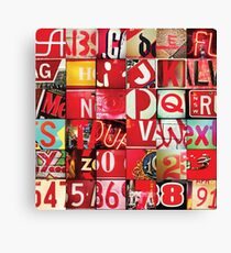 Instagram Alphabet Collection #5 Canvas Print