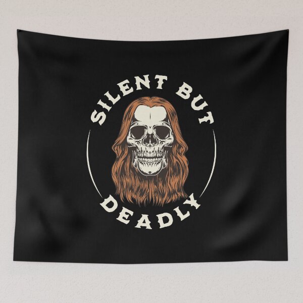 Item preview, Silent but Deadly, Scary Skull  designed and sold by Cheerful Designs.