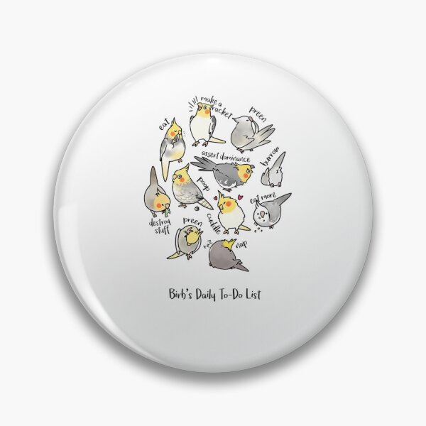 Item preview, Cockatiel's Daily To Do List  designed and sold by APTufnall.