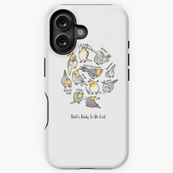 Item preview, Cockatiel's Daily To Do List  designed and sold by APTufnall.