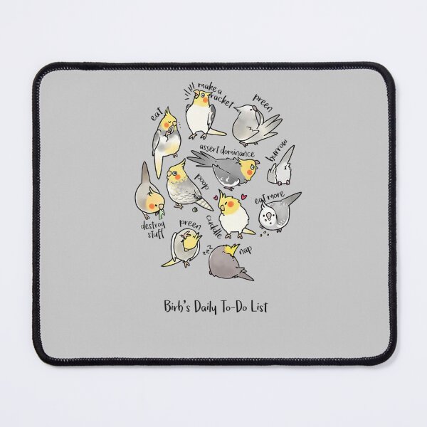 Item preview, Cockatiel's Daily To Do List  designed and sold by APTufnall.