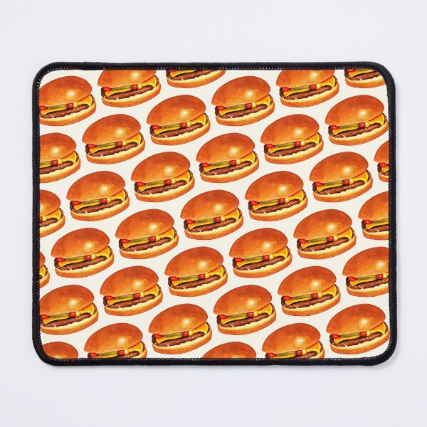 Item preview, Cheeseburger 5 Pattern - White designed and sold by Kelly  Gilleran.