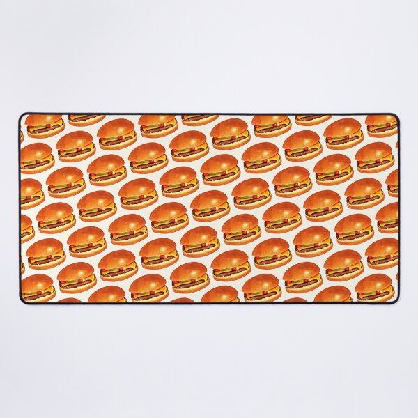 Item preview, Cheeseburger 5 Pattern - White designed and sold by Kelly  Gilleran.