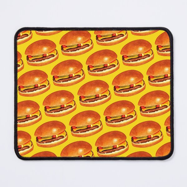 Item preview, Cheeseburger 5 Pattern - Yellow designed and sold by Kelly  Gilleran.