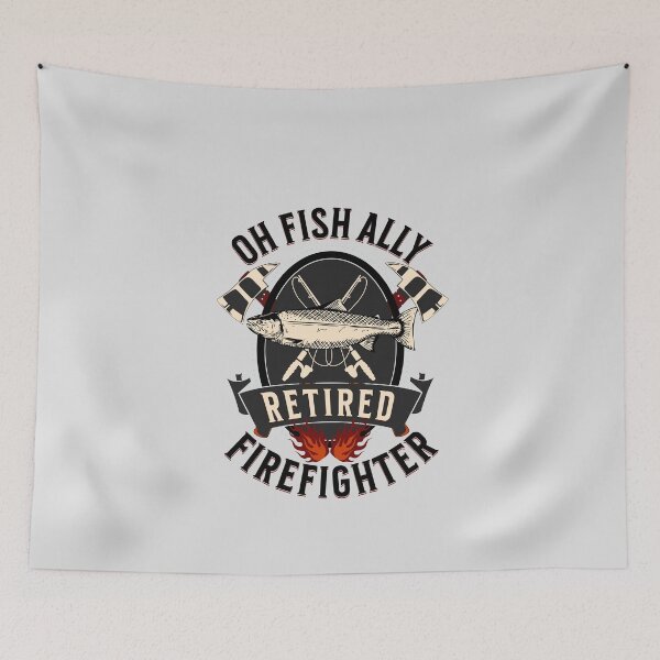 Item preview, OhFishAlly Retired Firefighter Funny Retirement 2023 For Men Women designed and sold by JooArtPrints  ★★★★★.