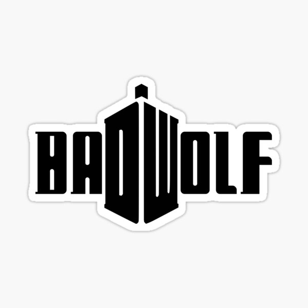 Bad Doctor Who Wolf Stickers Redbubble