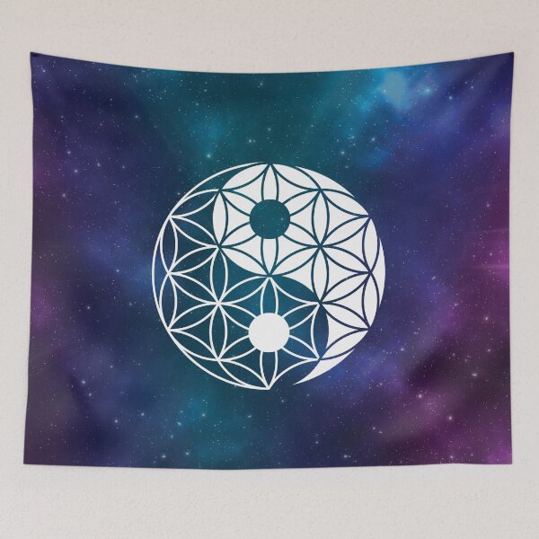 Item preview, Yin Yang Flower of Life   | Sacred Geometry | Nebula designed and sold by ghost888.