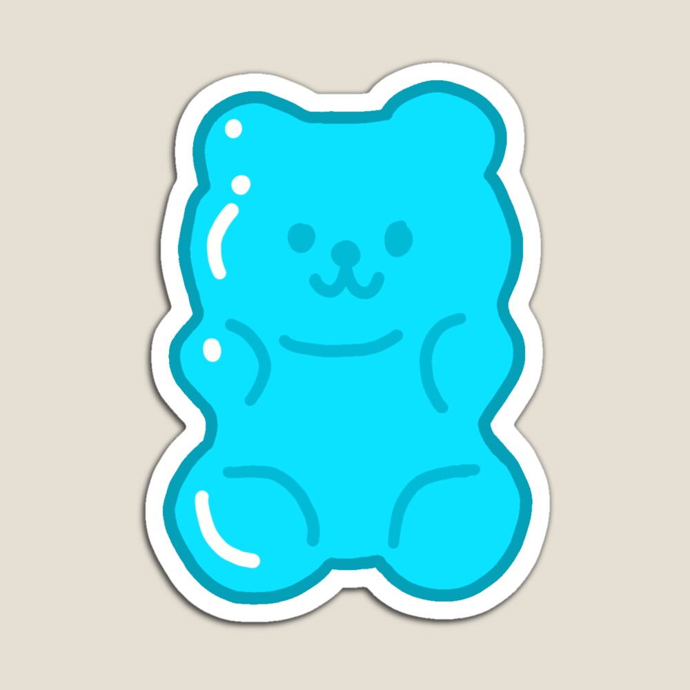 Blue Gummy Bear Sticker – Doodlecorn