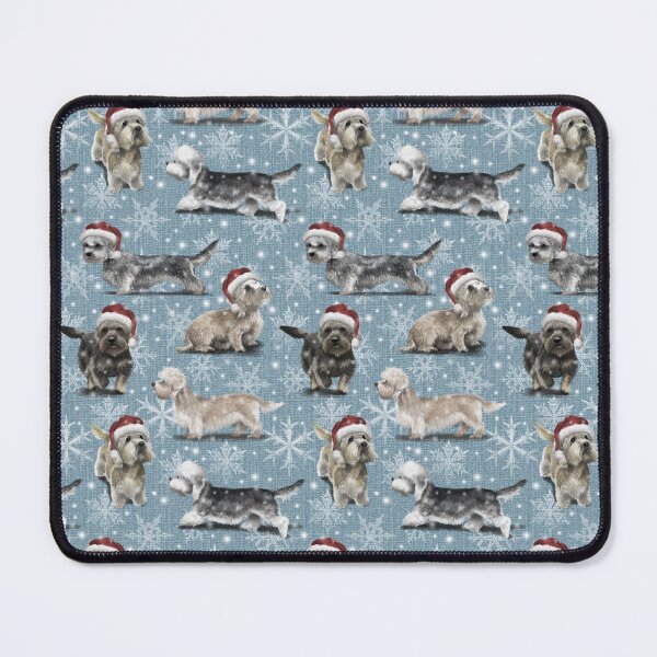 Item preview, The Christmas Dandie Dinmont Terrier designed and sold by Elspeth Rose Design.