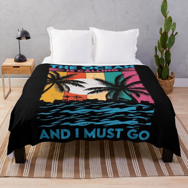 Item preview, The Ocean Is Calling And I Must Go: Retro Vintage Ocean Beach Lover, Vacation designed and sold by Adexyl.