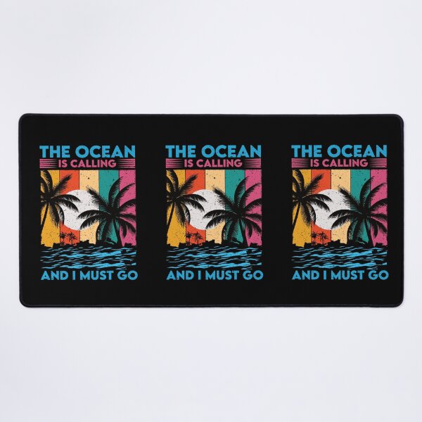 Item preview, The Ocean Is Calling And I Must Go: Retro Vintage Ocean Beach Lover, Vacation designed and sold by Adexyl.