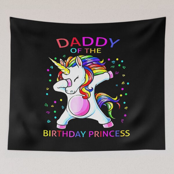 Item preview, Daddy-of-The-Birthday-Princess-Unicorn-Girl-Shirt designed and sold by MarieLouise1.
