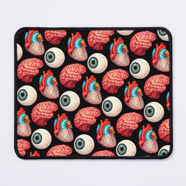 Item preview, Heart, Brain, Eyeball Pattern - Black designed and sold by Kelly  Gilleran.